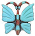 Southwest Multicolor Butterfly Large Statement Ring Size 8-3/4 YS72723